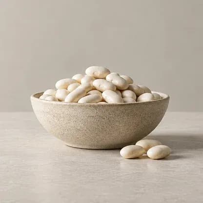 White beans in a bowl